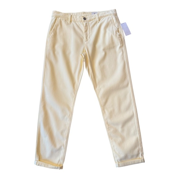 Ag Adriano Goldschmied Pants - AG Adriano Goldschmied The Caden Yellow Chinos Pants Women's Size 27R 4 NWT